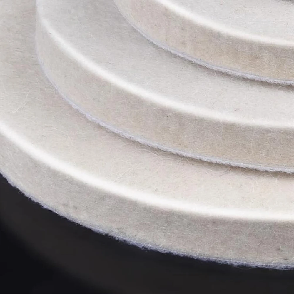 1/4Pcs Flocking Wool Felt ล้อขัด 100 มม.125 มม.ภาษาโปลิชคําล้อ Backing Pad สําหรับสแตนเลสแก้วภาษาโปลิชคําซ่อมรอยขีดข่วน