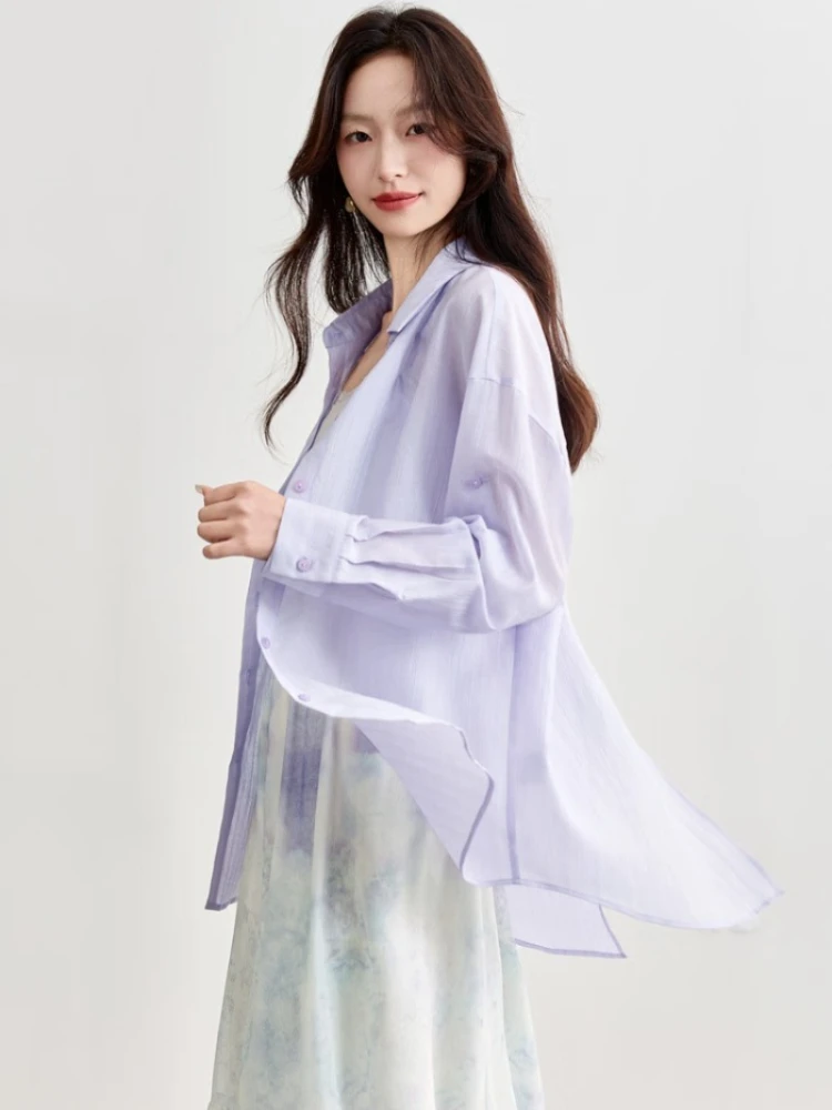 SENTUBILA Women Skirt Set Long Sleeve Button Turn-Down Collar Shirts And A-Line Printed Long Half Skirts Femal Clothes 152ZI2016