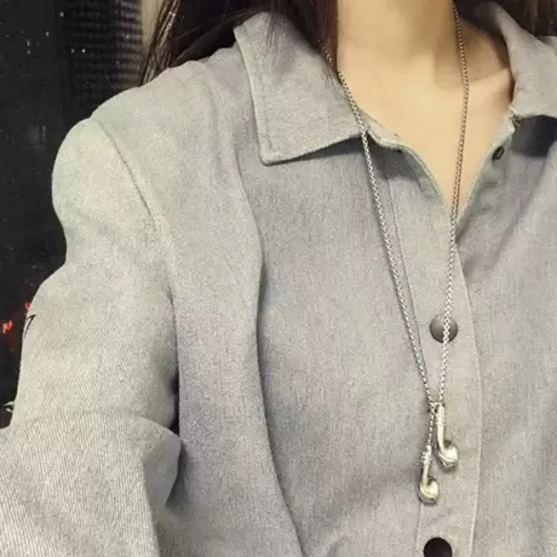 Hip-hop Fashion Alloy Electroplated Couple Decorative Pendant Headphone Shape Necklace Creative Gift - Freeestyle