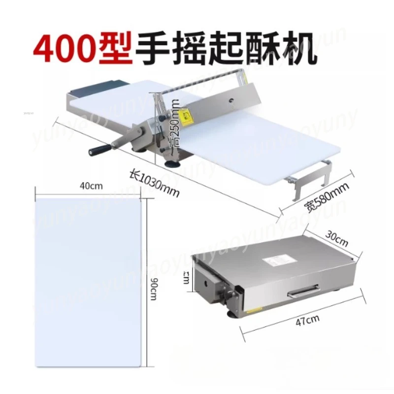 Manual Desktop Egg Tart Skin Forming Machine Horn Wrapping Pastry Making Equipment for Bakery Shop