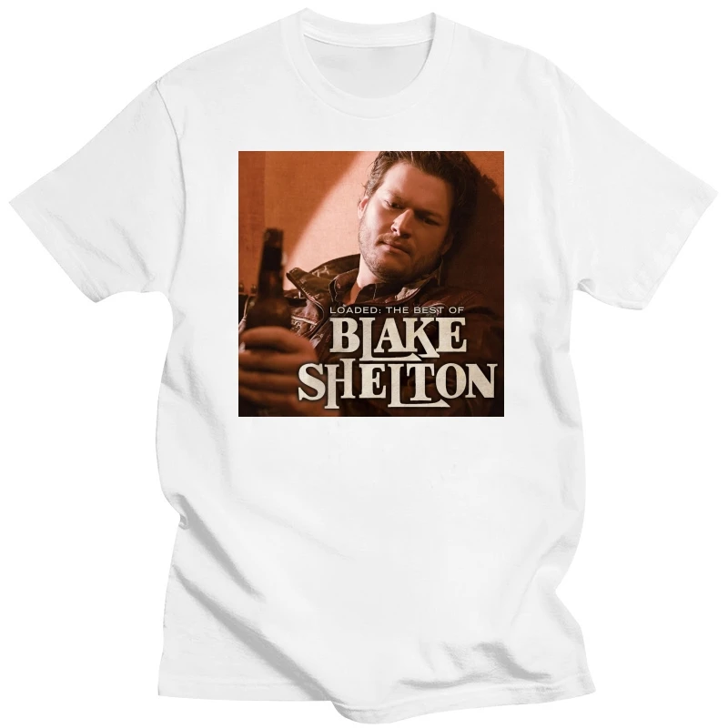 Men's Blake Shelton Loaded The Best of Blake Shelton Cotton T Shirts Black