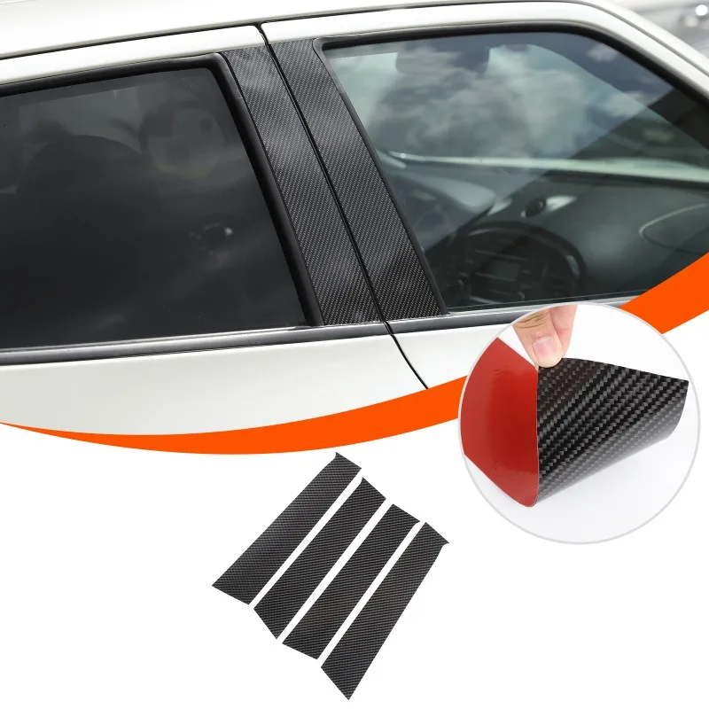 

Для Nissan Juke/Infiniti ESQ 2011-2019 мягкое углеродное волокно, наклейка на окно двери автомобиля, колонна, наклейка на панель стойки B C, накладка на панель