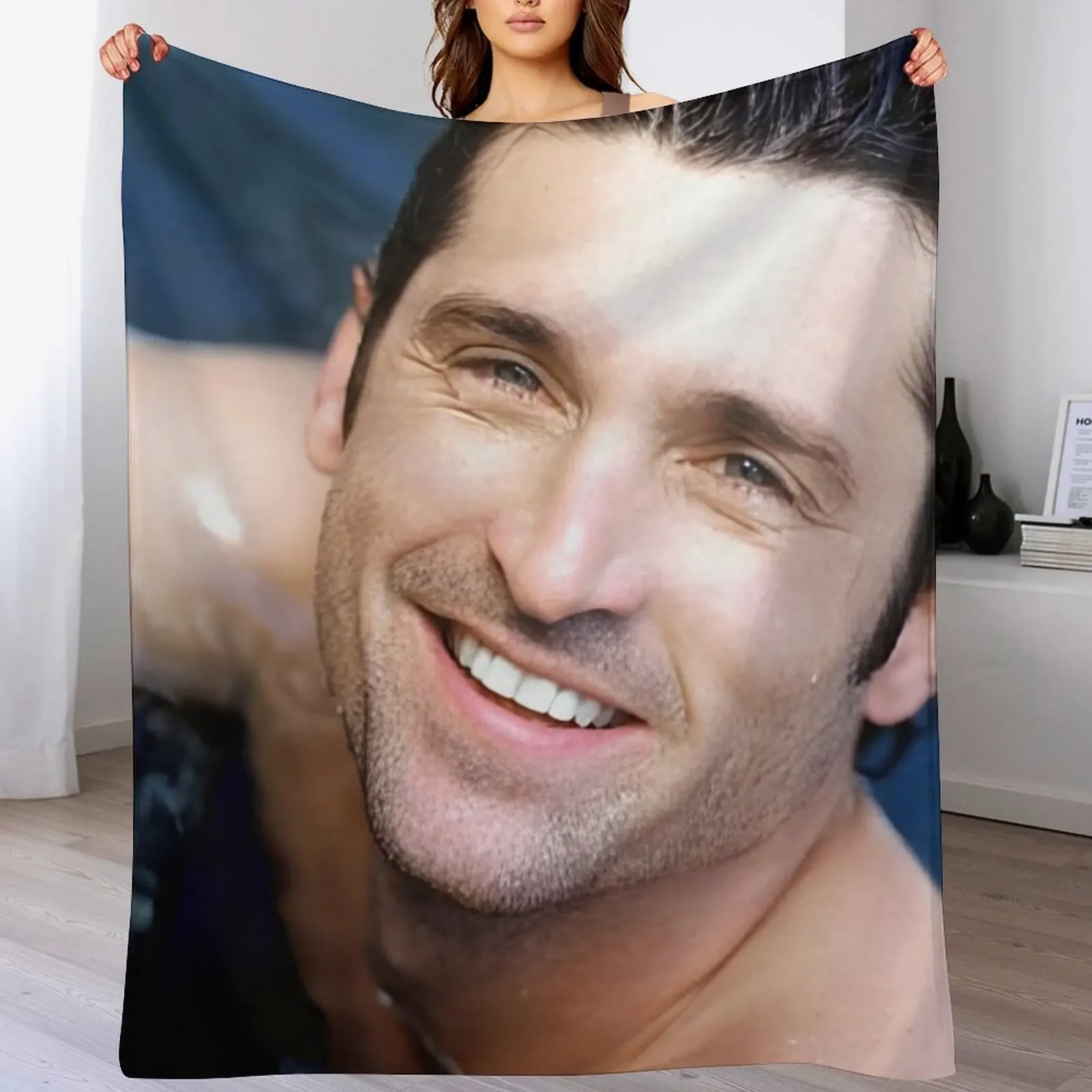 

Patrick Dempsey Throw Blanket Decorative Sofa Single Hairy Thermals For Travel Blankets