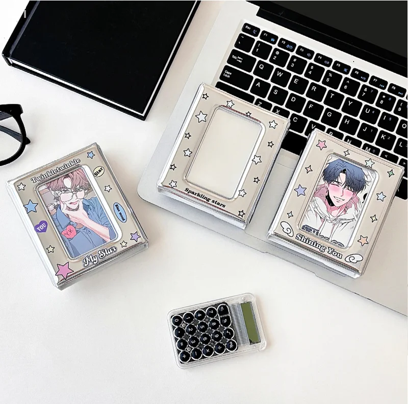 3 Inch Card Organizer Card Book Postcard Storage Book Idol Mini Photo Card Double Sided Photocards Holder Collector Card Binder