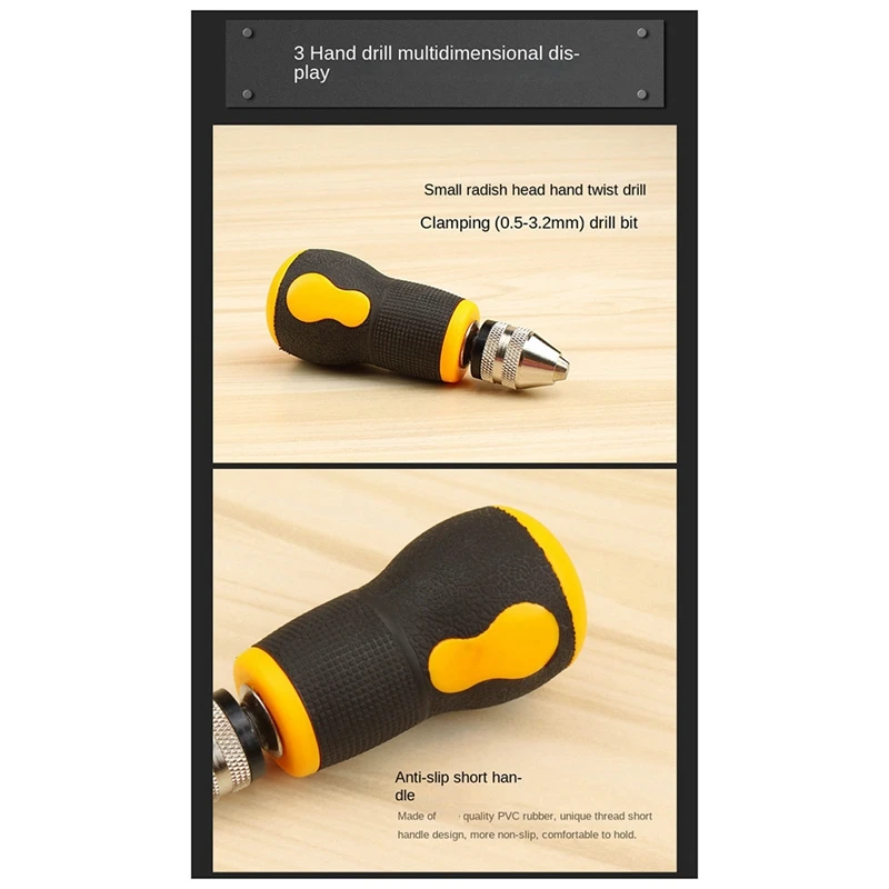 ABPP-رؤوس الجزرة الصغيرة، مثقاب تويست يدوي، مثقاب تويست يدوي، يستخدم لأدوات النجارة اليدوية والمجوهرات