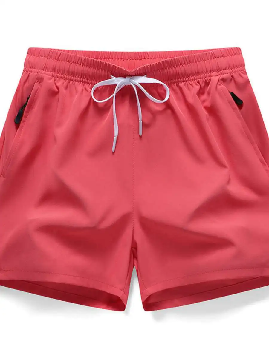 Pantaloni da spiaggia in seta di ghiaccio, leggeri e traspiranti, orts Qui Dry, vestibilità ampia, sportivi, casual, lunghezza al quarto