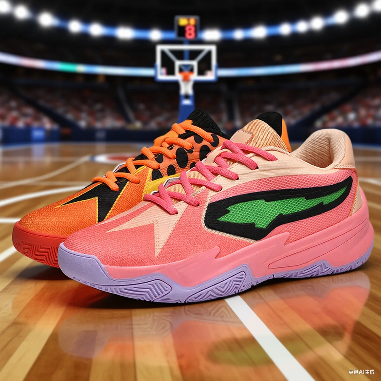 

2025 новые мужские дышащие сетчатые туфли средней высоты, молодежные практичные баскетбольные кроссовки, цветная повседневная обувь