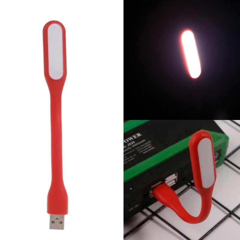 5PCS Portable Flexible Bendable USB LED Light Multipurpose Mini with Low Power Consumption for Travel Camping and Reading