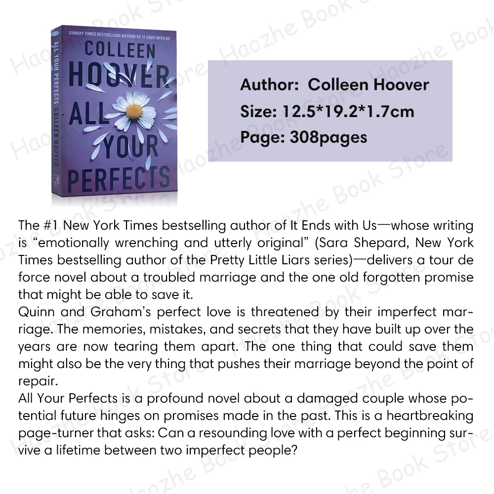 All Your Perfects: A Novel by Colleen Hoover Contemporary Women Fiction English Book Paperback