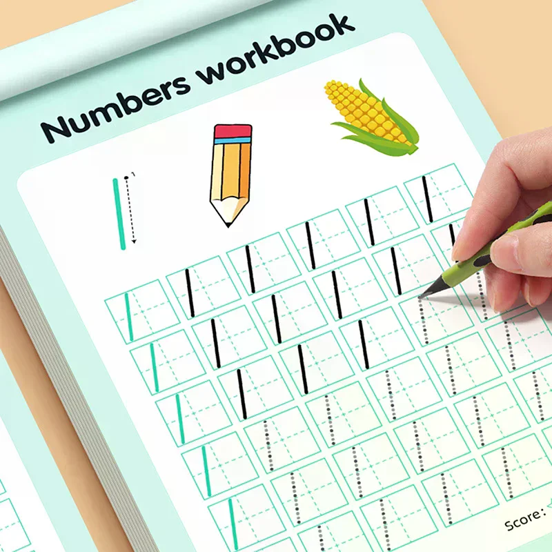 48 Pages Number Excercise Books Writing Learning Math For Kids Children's Kindergarten Exercises Calligraphy Practice Book Gifts