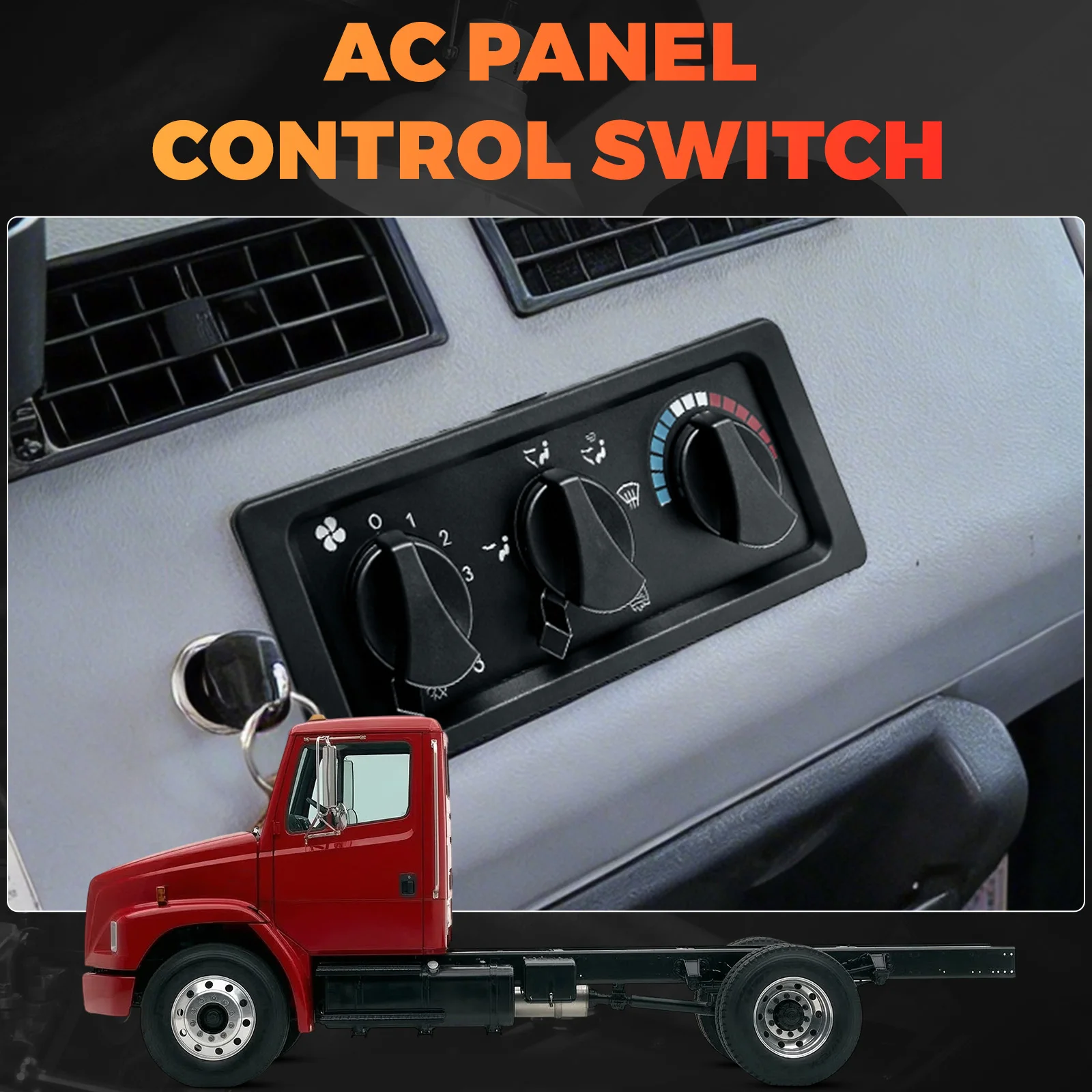 

Нагреватель кондиционера, панель климат-контроля, модуль кондиционера для Freightliner FL60/FL70/C840, серия FL, 5 контактов