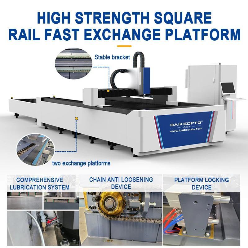 Maszyna do cięcia laserem światłowodowym o mocy 20000 W, ekonomiczna, z pojedynczą platformą, otwarta, zintegrowana, o małej formacie