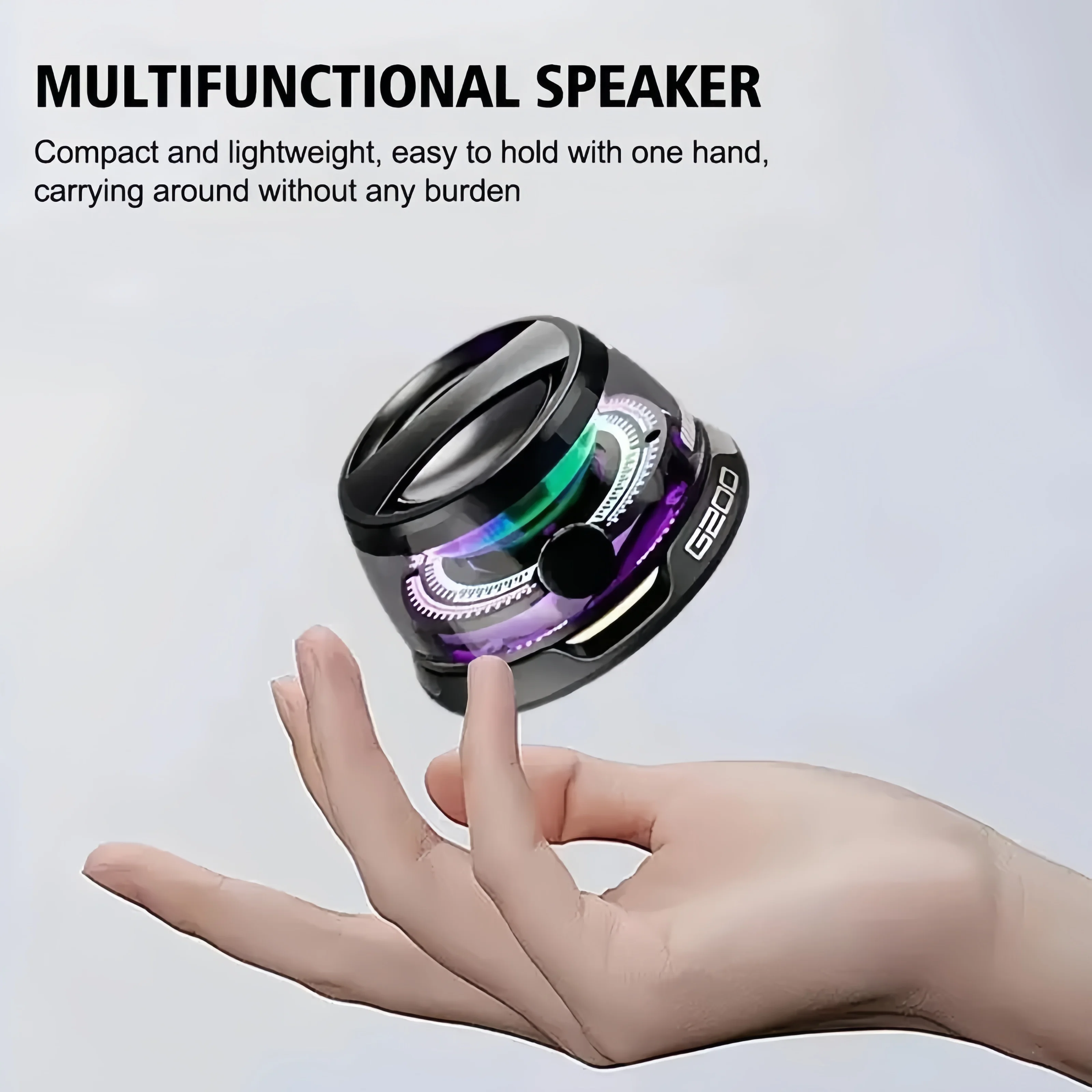 Bluetooth 5.3 Speaker Mini Speaker Portable Magnetic Speaker Multifunctional RGB Speaker for PC Macbook XIAOMI HUAWEI iPhone