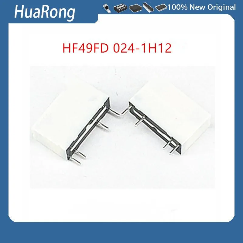 10Pcs/Lot  HF49FD  024-1H12TF   024-1H12   HF49FD-024-1H12   5A  PCNH-118H3MHZF 18V    4-PIN