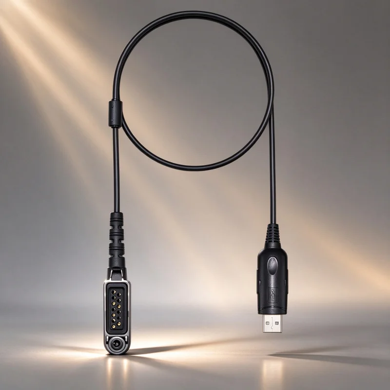 PC66 USB Programming Cable, 13-pin Connector Two Way Radio Write Frequency Cable Compatible with Hytera Z1p TETRA Portable Radio