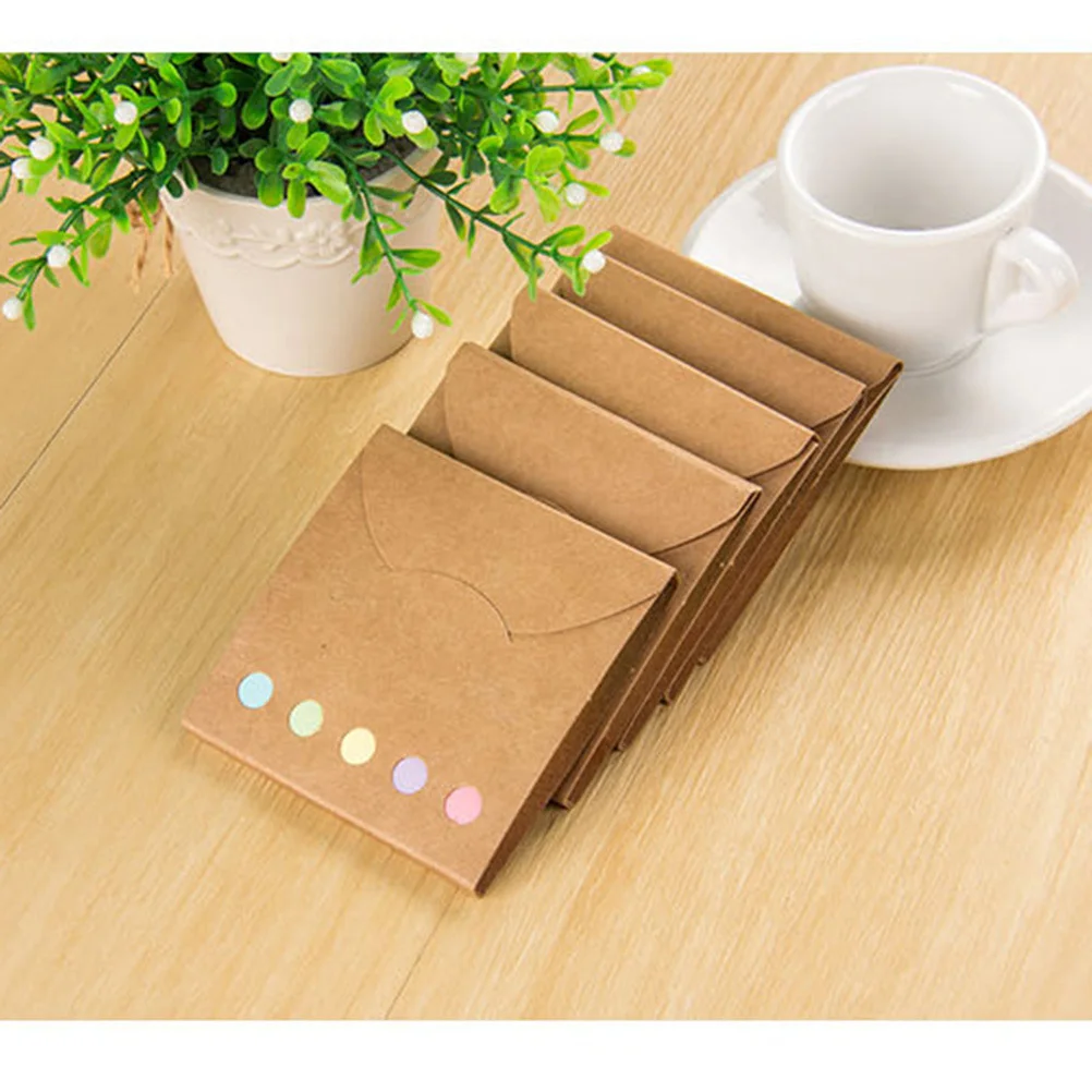 

3Pcs Memo Pads Portable Colorful Folding Notepads Blank Study Cards for Office School Stationery Portable Notepads