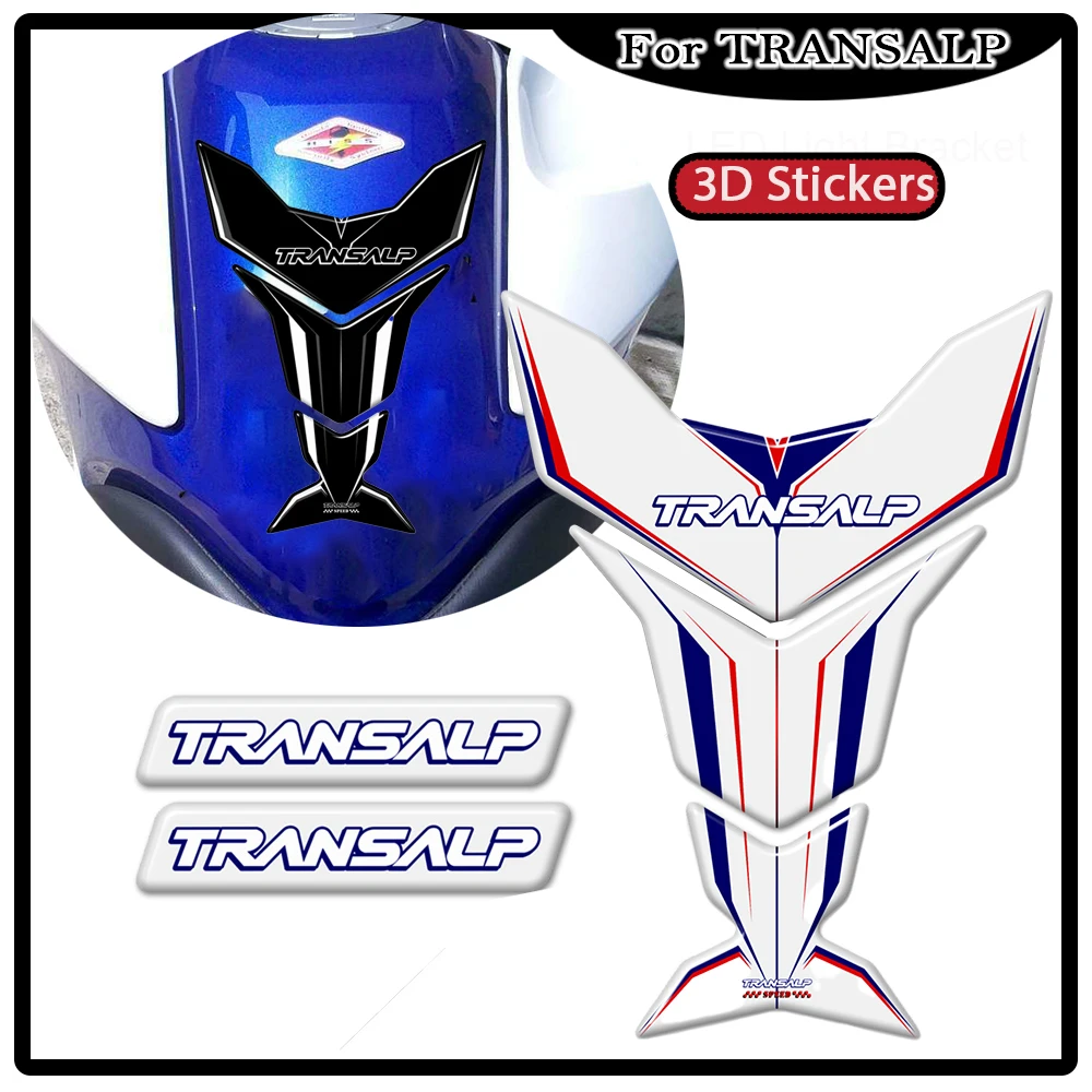 

Motorcycle For HONDA TRANSALP XL700V Protection Tank Pad Grips Gas Fuel Oil Kit Knee Fairing Fender Stickers Decals