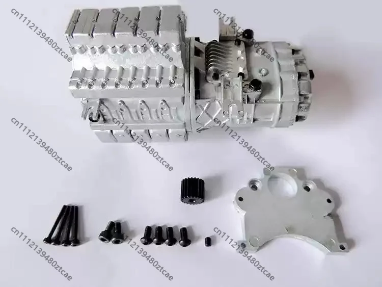 CVT Automatic Variable Speed Gearbox Fit 1/14 RC Heavy Dump Truck Model Transmission Replacement Spare Parts