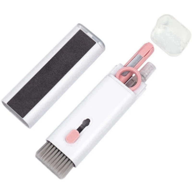 7-In-1 Keyboard Cleaner Brush Kit Earphone Cleaning Pen Phone Screen Cleaner Keycap Puller Kit