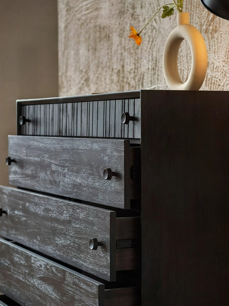 Truhe moderne einfache Lagerung Nordic Licht Luxus Schublade Möbel Wohnzimmer Schlafzimmer Massivholz Kommode