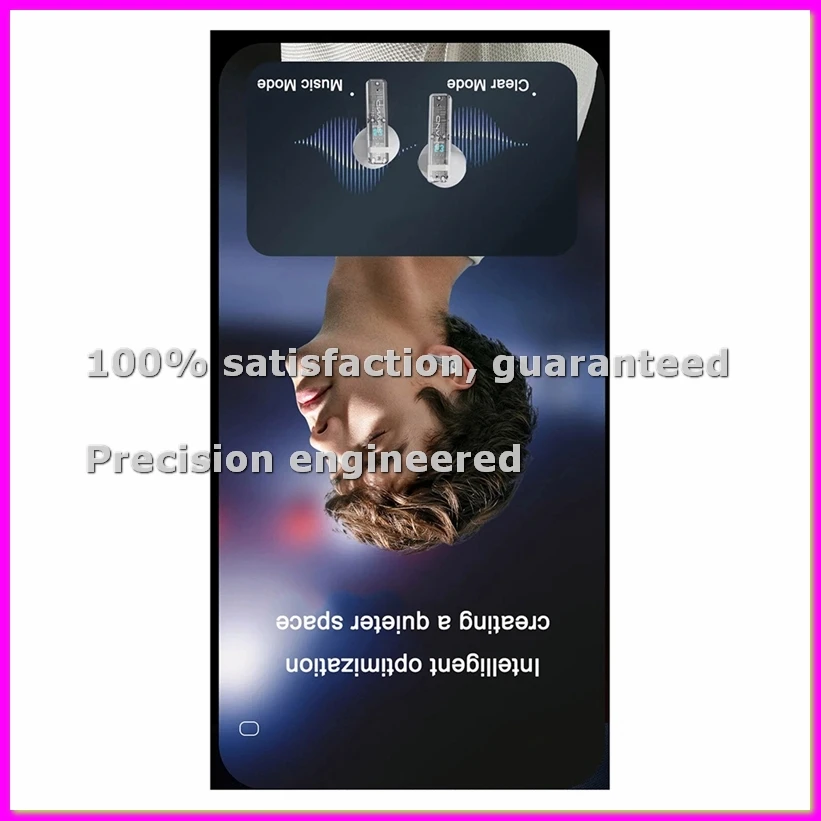 

Bluetooth-наушники с сенсорным экраном, шумоподавлением, полувнутриканальной конструкцией, многофункциональные, с длительным временем работы от батареи, для прослушивания музыки и телефонных звонков - ELEC