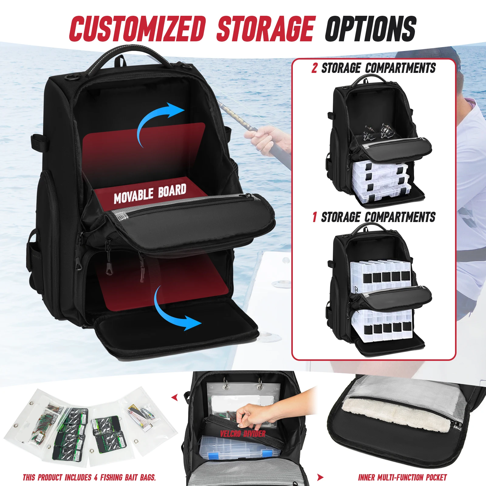 Thumbnail 4 - #38 Latest Fishing Backpacks Offers
