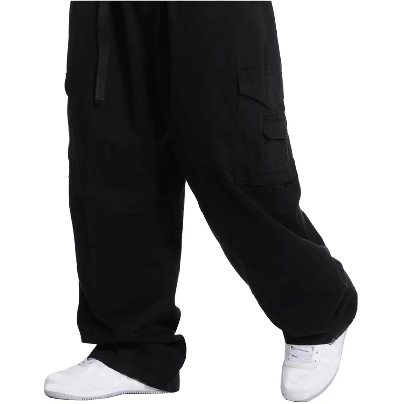 Pantalones Cargo sueltos de 145kg para hombre, pantalón informal de talla grande 6XL, 7XL, 9XL, 10XL, 4 colores, primavera y verano