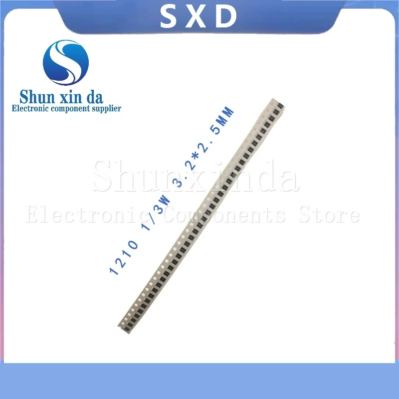100PCS 1% 1210 SMD Resistor 0R ~ 10M 1/2W 1 10 100 150 220 330 470 510 680 910 Ohm Ω 1K 2.2K 51K 10K 100K 1R 10R 100R 220R 330R
