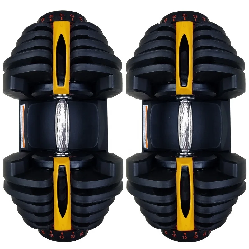 24kg High Quality Automatically 40kg Multi-Function 3 Seconds Change The Weight Dumbbell Rubber Adjustable 