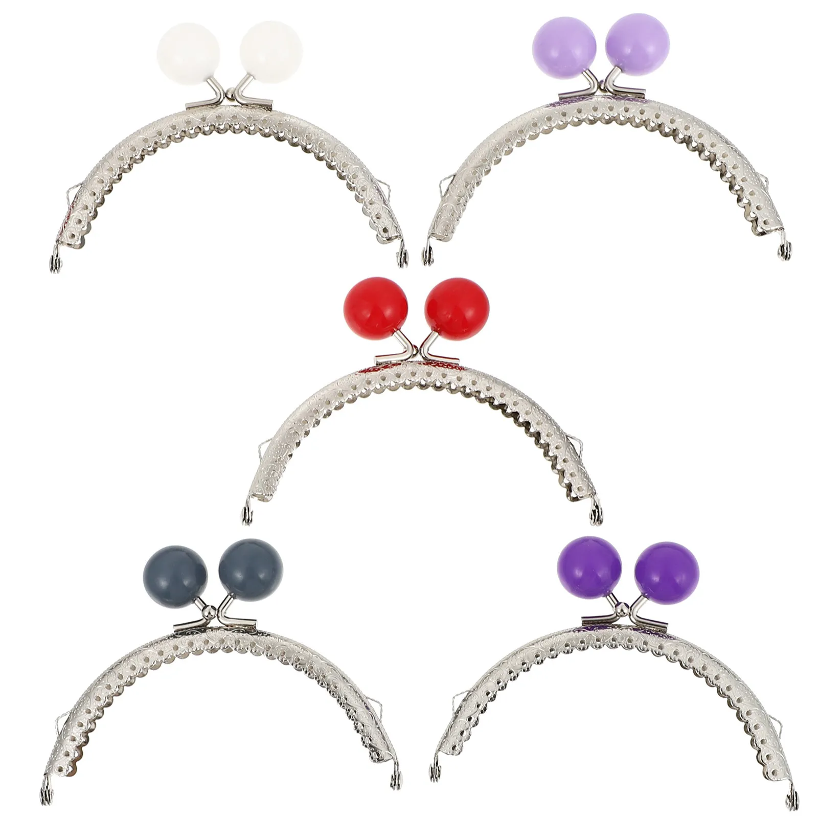 

5Pcs Purse Frame Bag Lock 10.5cm Metal Alloy Clutch Coin Purse Kiss Lock Bag Metal Frame for DIY Vintage Craft