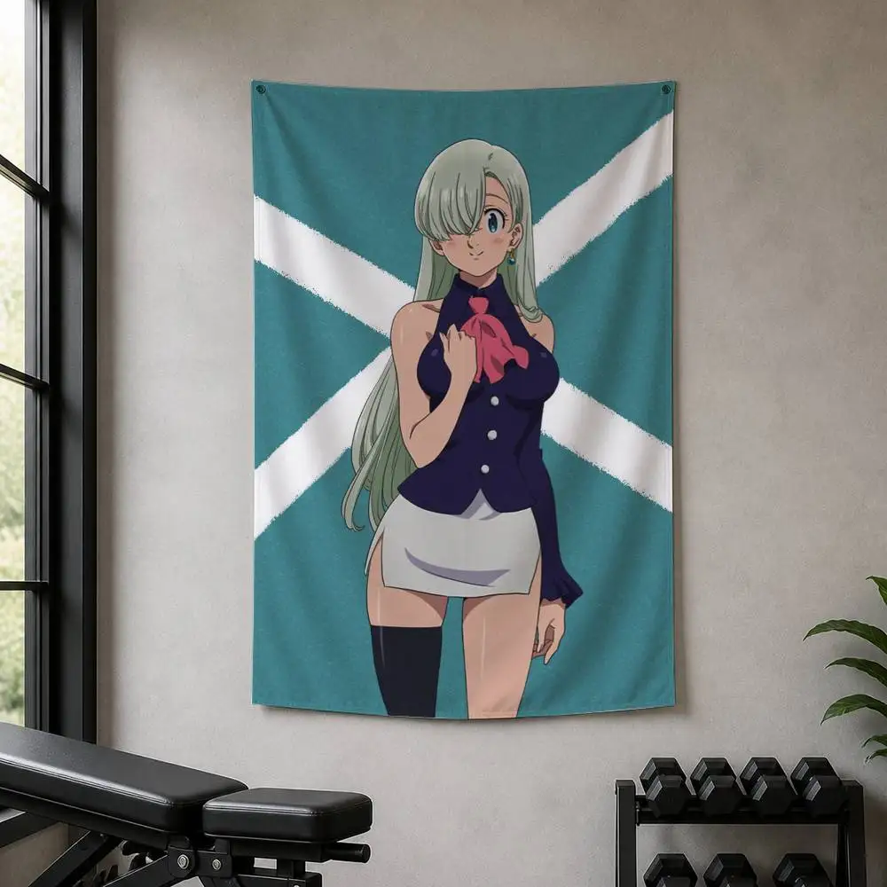 Elizabeth Liones  Decorative Wall Flag Banner for Home Garden Garage Indoor Outdoor Decor