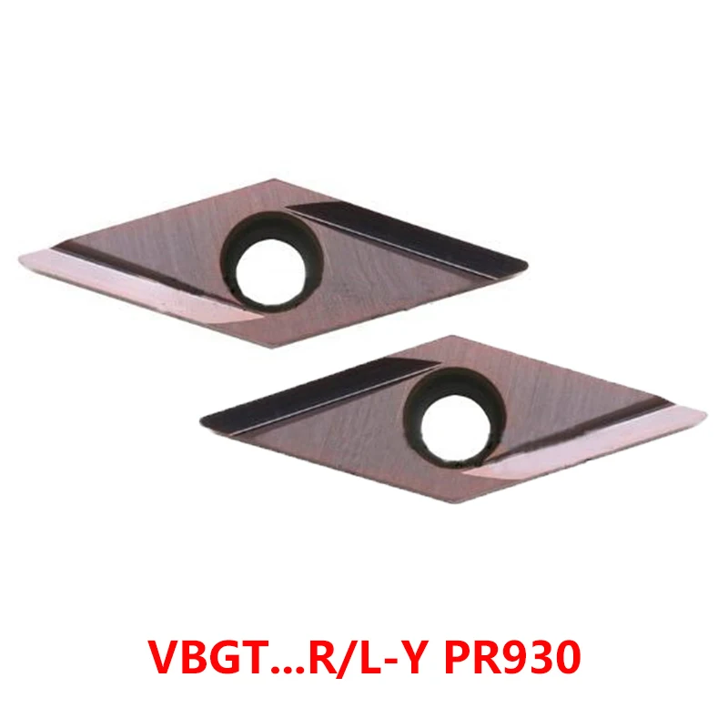 grooving carbide insert torno ferramenta 100 original vbgt vbgt110301r y vbgt110301r y pr930 vbgt110304 vbgt160402 r y l y 01