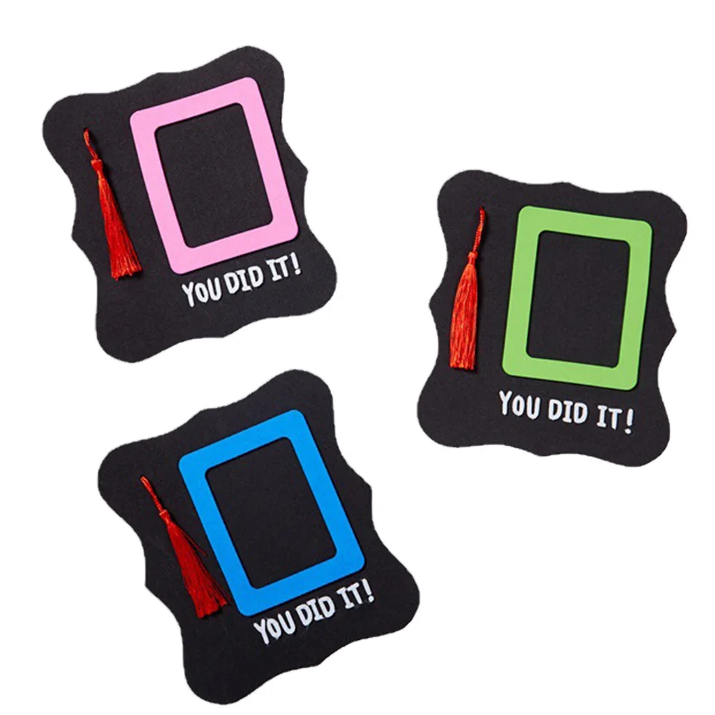 3 مجموعات من مواد صنع إطار الصور DIY مجموعة قماش غير منسوجة لأنشطة الوالدين والطفل ومستلزمات تعليمية لسطح المكتب