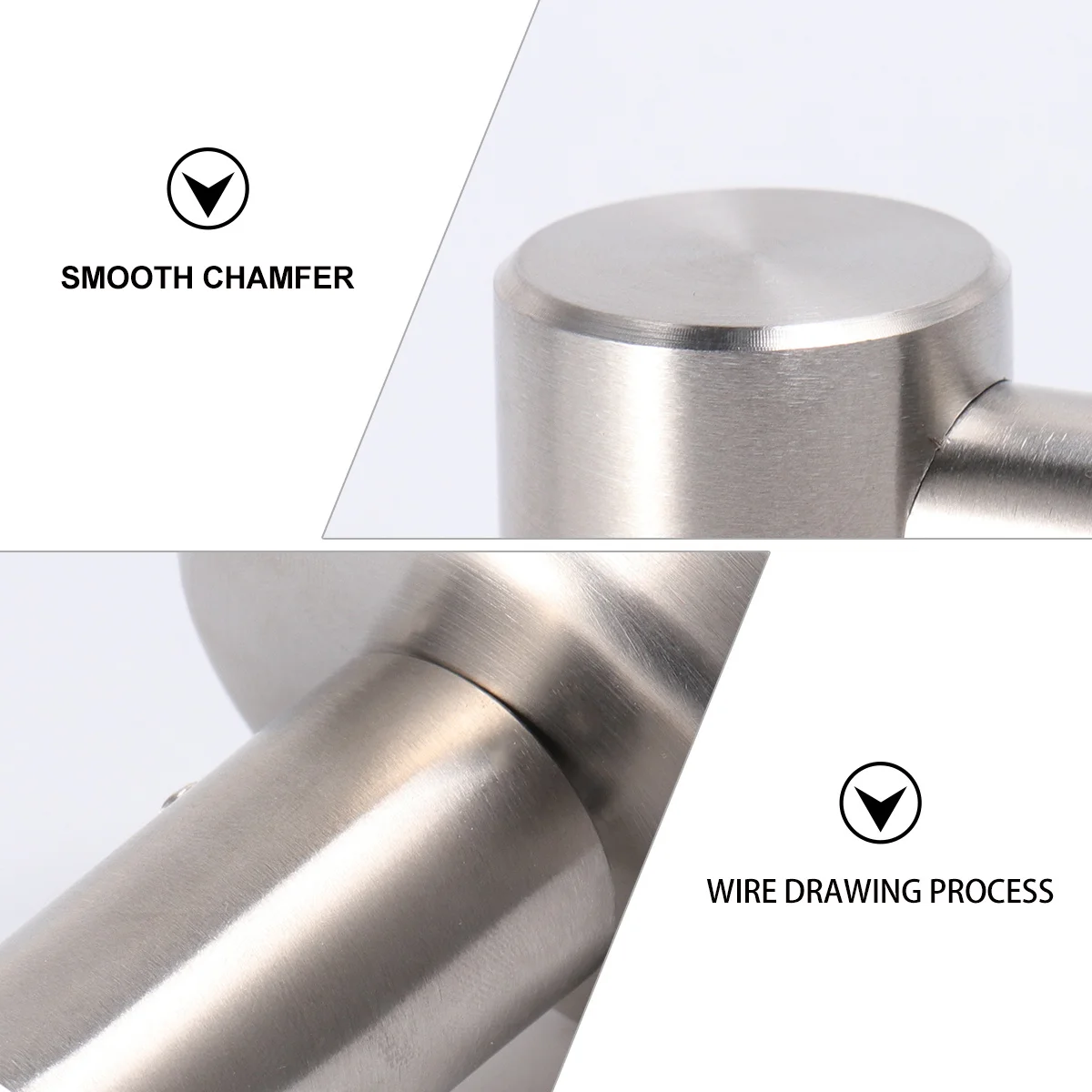 

1Pcs Stainless Steel Hook Heavy Duty Wall Mounted Hanger Single Modern Silver Coat Towel Hat Rack Kitchen Bathroom Home