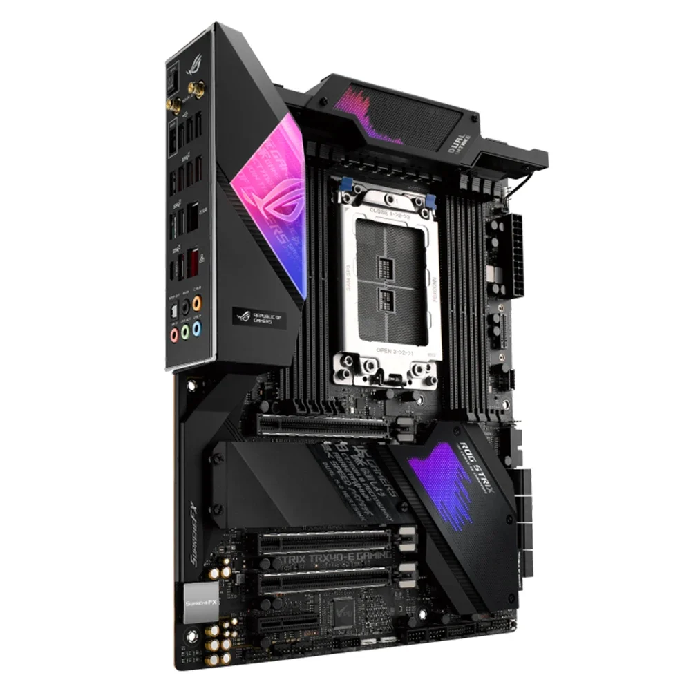 ASUS ROG Strix TRX40-E Gamingเมนบอร์ดสนับสนุนAMD TRX40 3960X 3970X 3990X CPU DDR4 256GB RAMหน่วยความจําNVME M.2 SATA PCIe 4.0