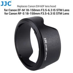 JJC EW-60F Lens Hood for Canon EF-M 18-150mm F3.5-6.3 IS STM & RF-S 18-150mm F3.5-6.3 IS STM Lens for EOS R7 M50 M200 M6 M200