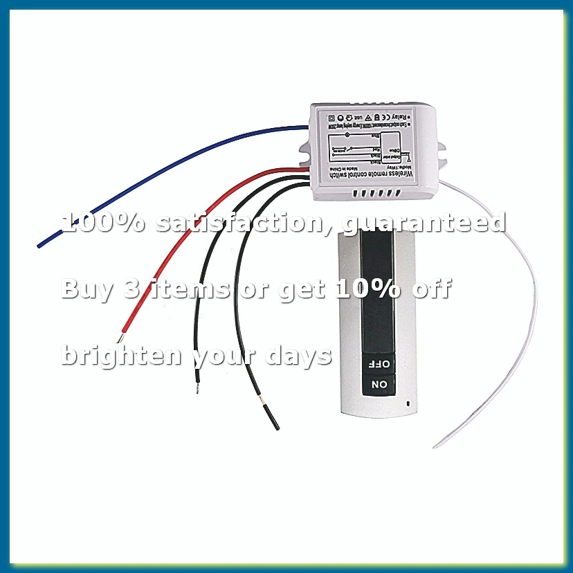 1 Way ON/OFF 220V Wireless Remote Control Switch Digital Remote Control Switch for Lamp & Light HT035A09G