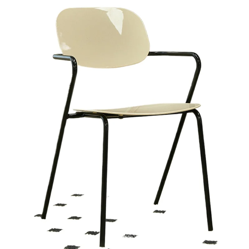 كرسي طعام بظهر شفاف من الشمال، كرسي مكياج منزلي بسيط وحديث من الأكريليك على الإنترنت للمشاهير