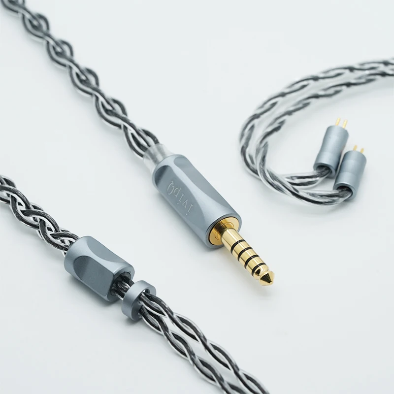 ivipQ-44 In-ear Headphone Cable, High-fidelity Upgrade Cable, suitable for 0.78 pin MMCX Dual 3.5 , HD650, HD800, KZ-QDC  IEM