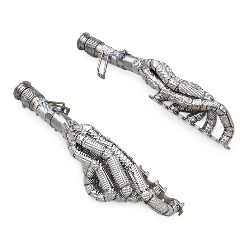 

OEM Tuning Header Exhaust System For Audi R8 V10 5.2L 2020-2024 Stainless Steel Manifold With Heat Shield