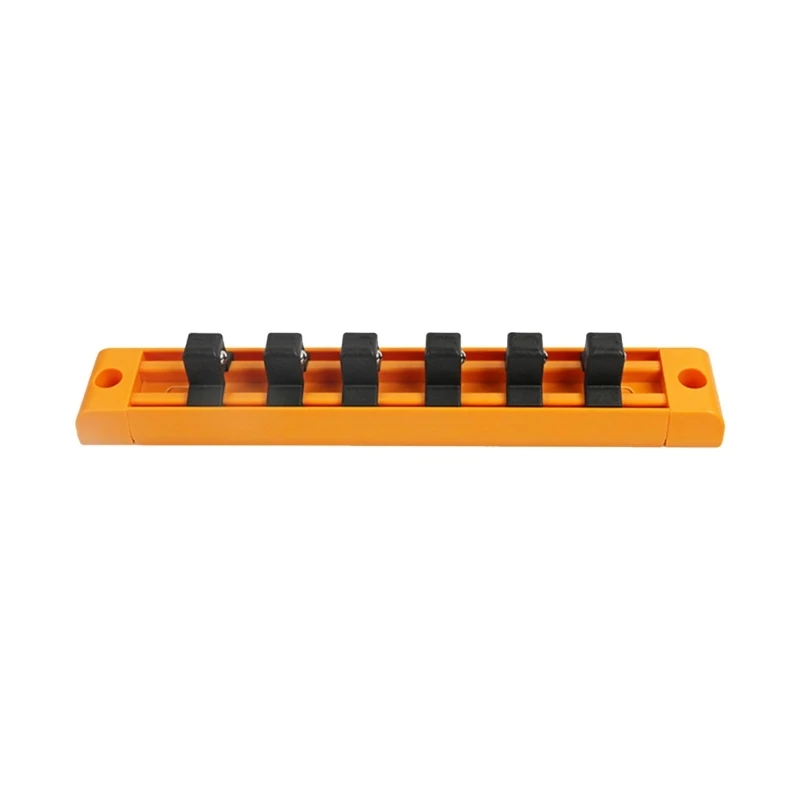 Rack porta prese con 6/7 clip per slot in acciaio Punta per punta esagonale per stoccaggio punte