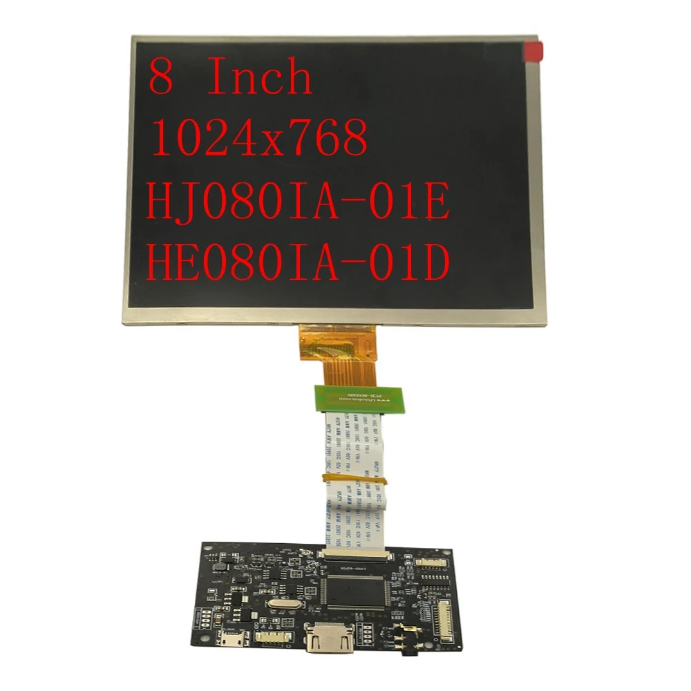 

8inch Monitor Kit HJ080IA-01E HE080IA-01D 1024x768 LCD Display Screen HDMI Controller Driver Board Panel