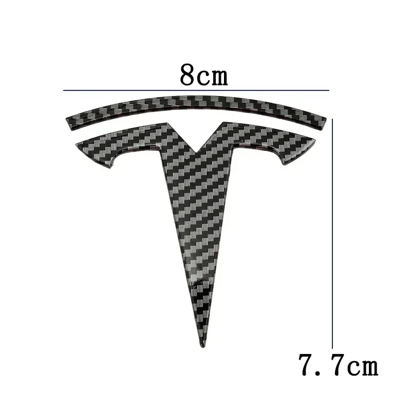 ABS for Tesla Model 3 Mode Y Car Front Hood Logo Cover Emblem Sticker Styling Auto Body Rear Trunk Badge Accessories view 4