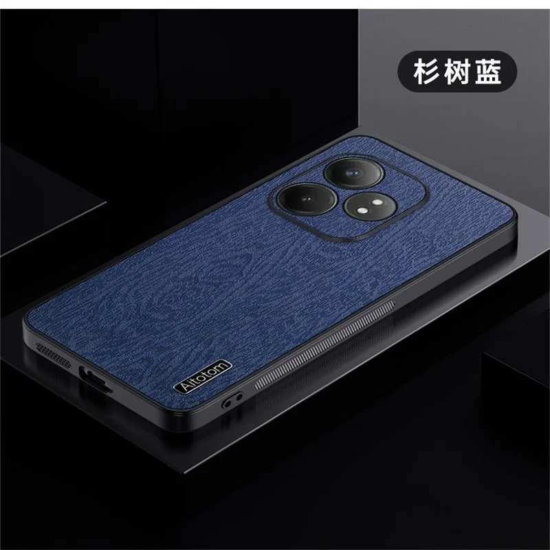 Case For Realme GT6 GT 6T Neo6 SE Luxury Tree Grain Back Anti-fall Lens Full Cover Protection For Realme GT6 GTNeo6 SE