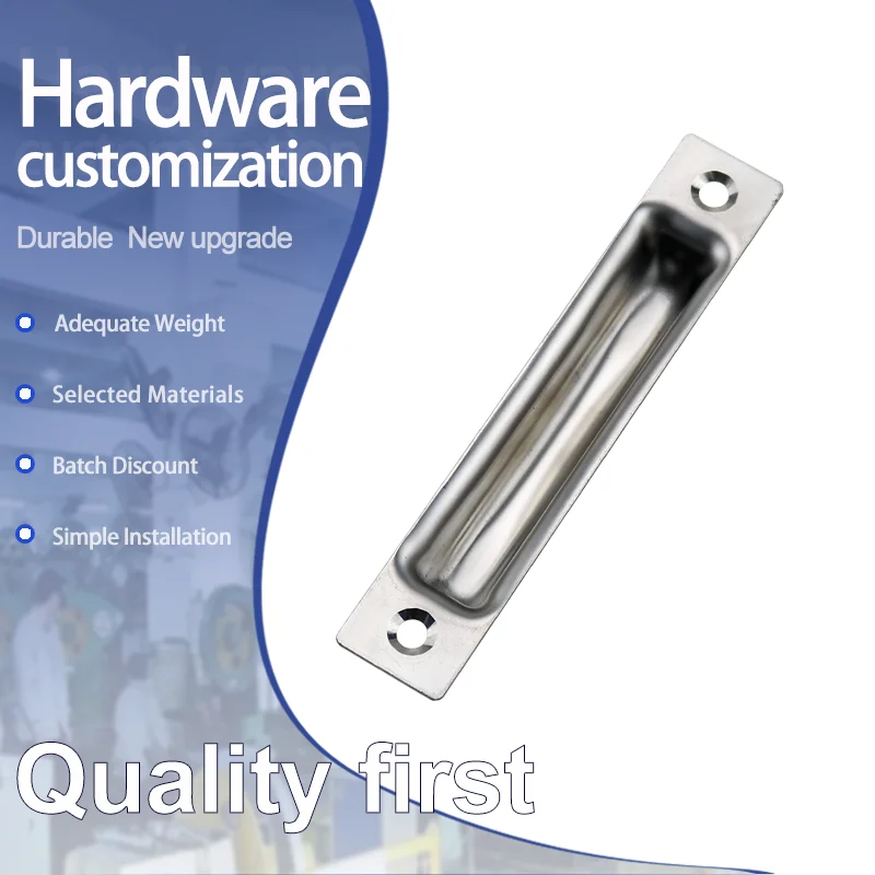 

Hidden Embedded Hardware Handle 304 Stainless Steel Industrial Machinery Equipment Toolbox Electric Movable Door