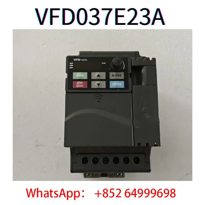 

second-hand frequency converter VFD037E23A 3.7KW 220v tested ok