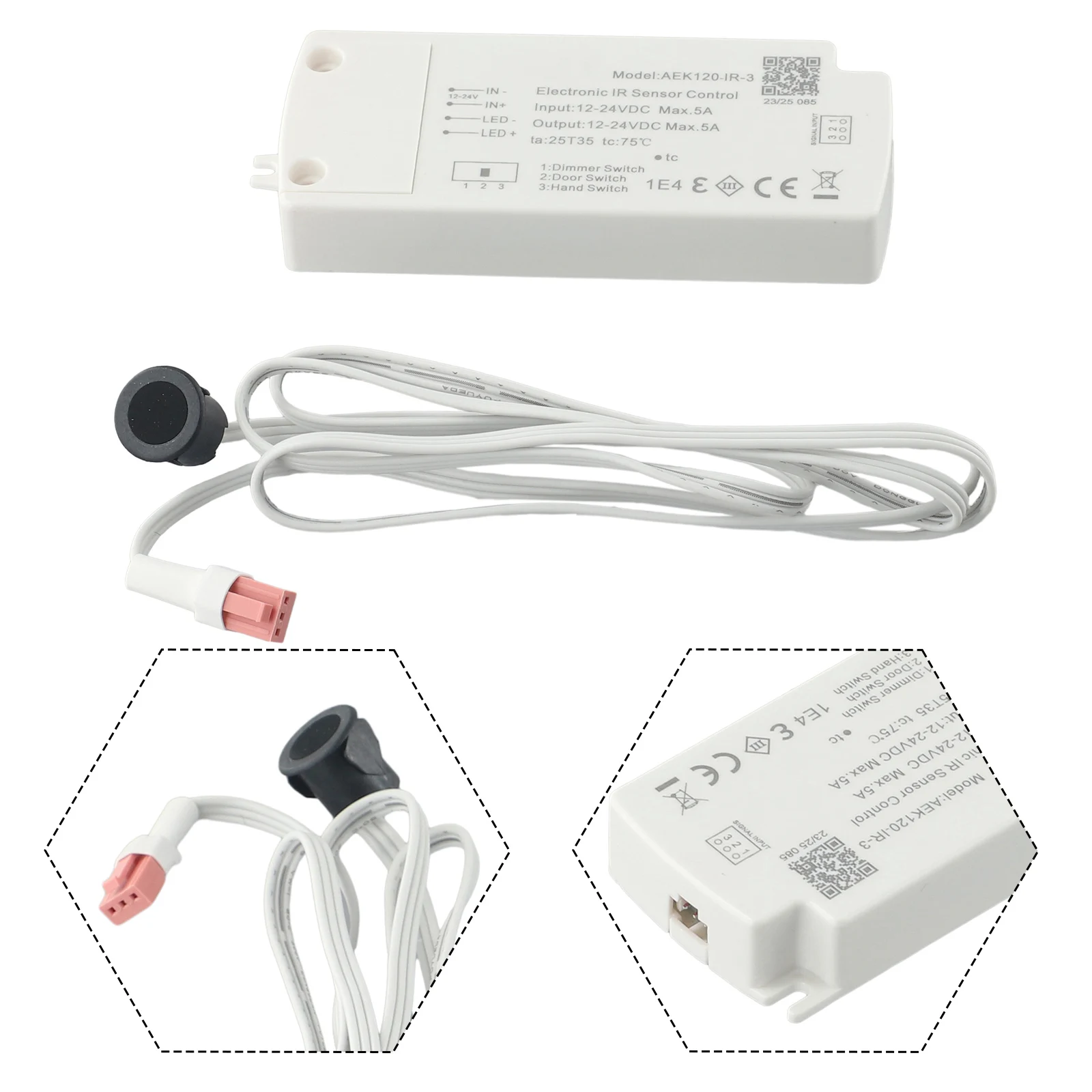 Infrared Motion Sensor Switch DC 12V 24V Touchless Hand Sweep Controller For Kitchen Cabinet Light Drawer Wardrobe For Lighting