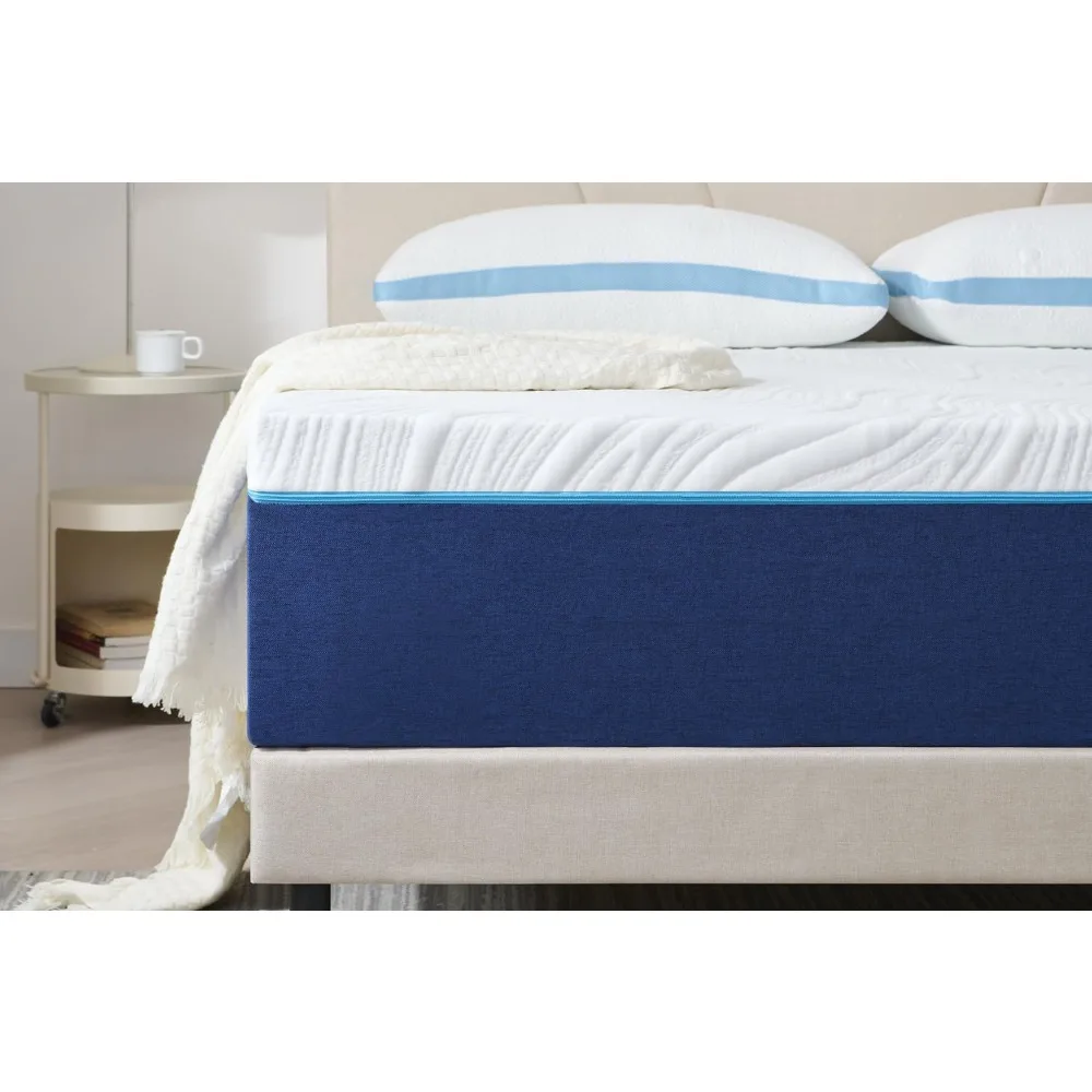 Gel-Memory-Schaum, 18 cm hoch, 160 x 200 cm, ergonomische Matratze, atmungsaktive Rollmatratze mit