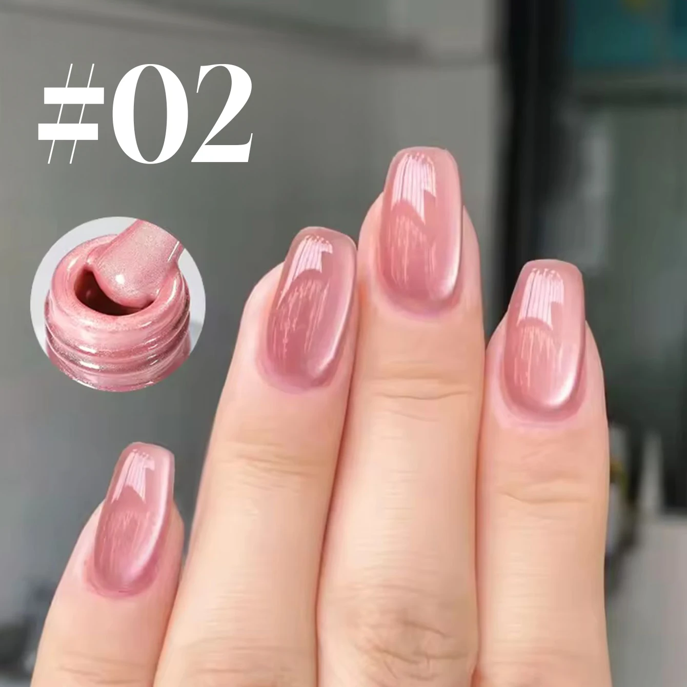 12 ml 1 pièces automne ongles 2025 nouveau Nail Art clair rose nu perle de verre clair de lune aimant oeil de chat Gel vernis à ongles ongles rouges