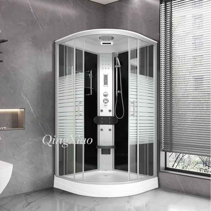 Integrated Complete Shower Enclosure Aluminum Alloy Frame Tempered Glass Shower Room for Hotel Bathroom Project